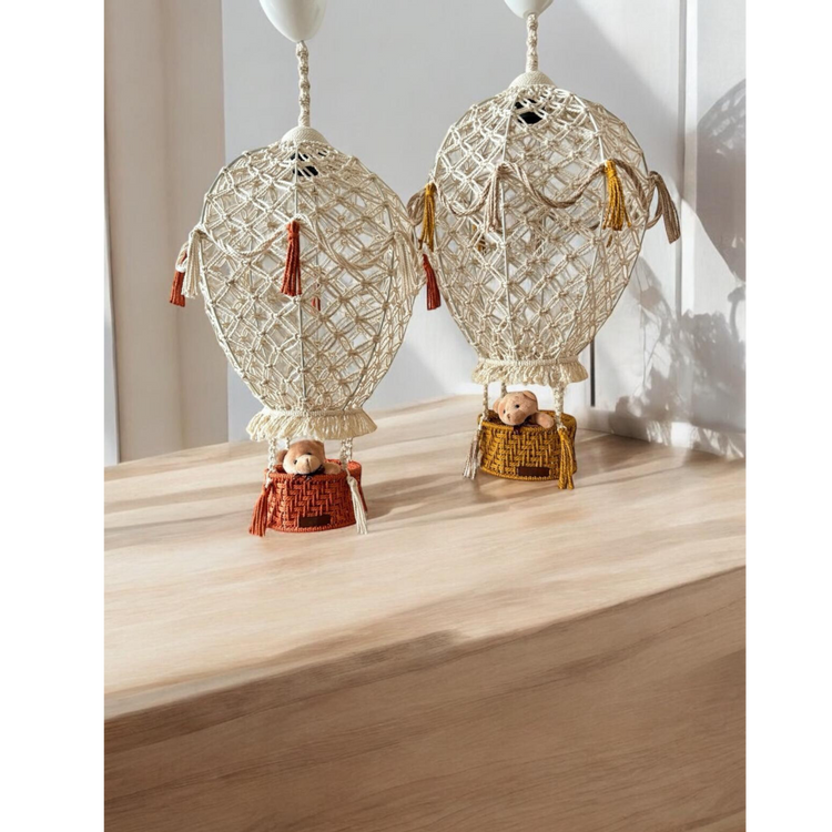 Macrame Hot Air Balloon Decor