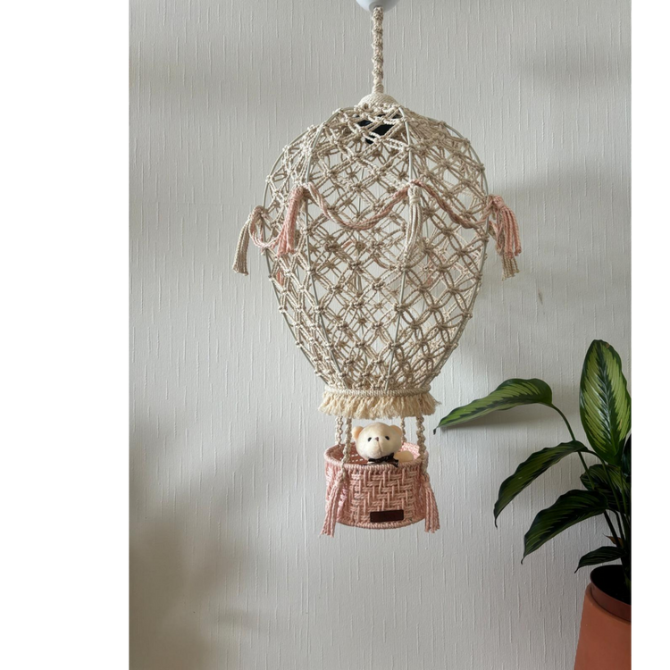 Macrame Hot Air Balloon Decor