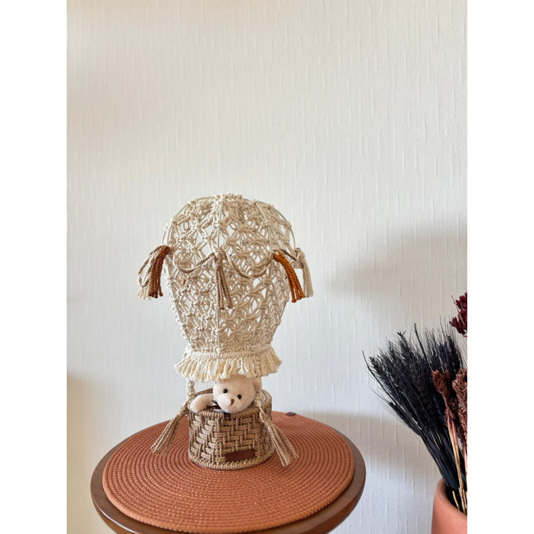 Macrame Hot Air Balloon Decor