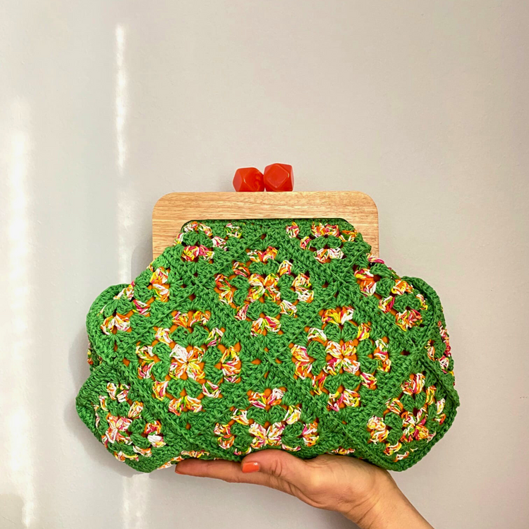 Hand Dyed Clutch bag