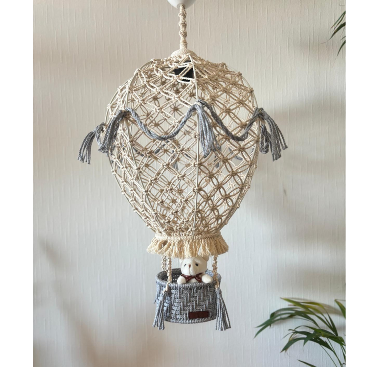 Macrame Hot Air Balloon Decor