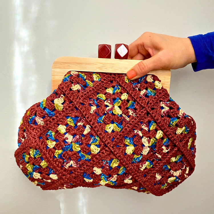 Hand Dyed Clutch bag