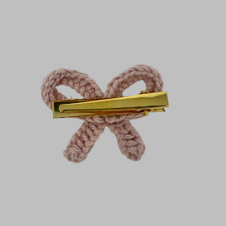 Handmade Crochet Bow Hair Clips
