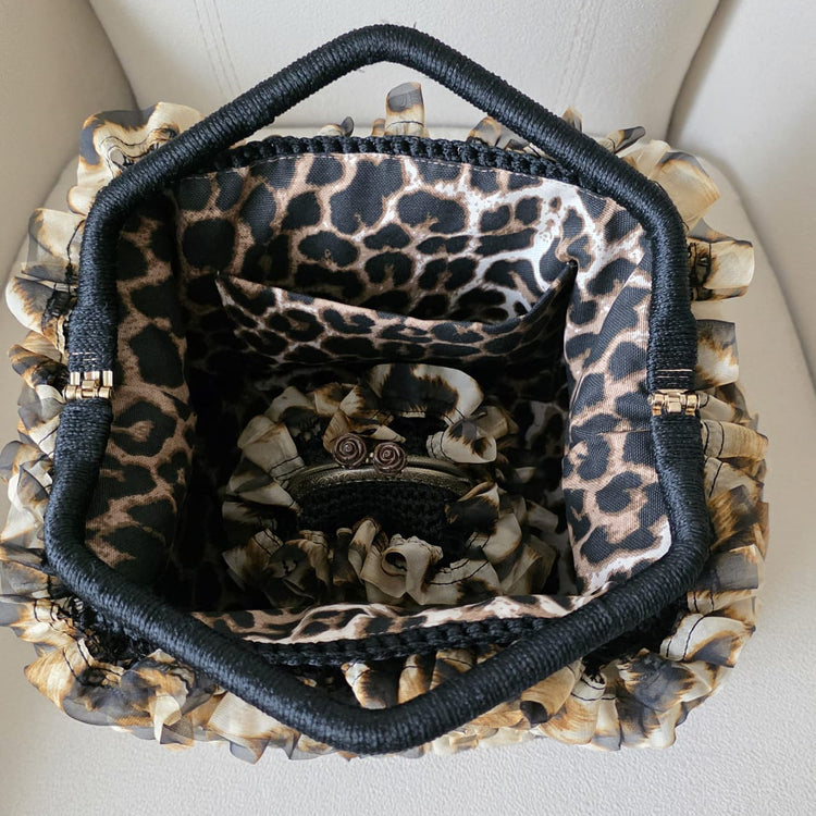 Ruffle Crochet Bag