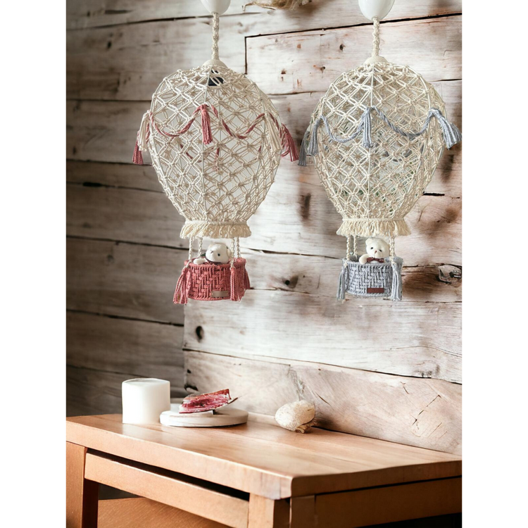 Macrame Hot Air Balloon Decor