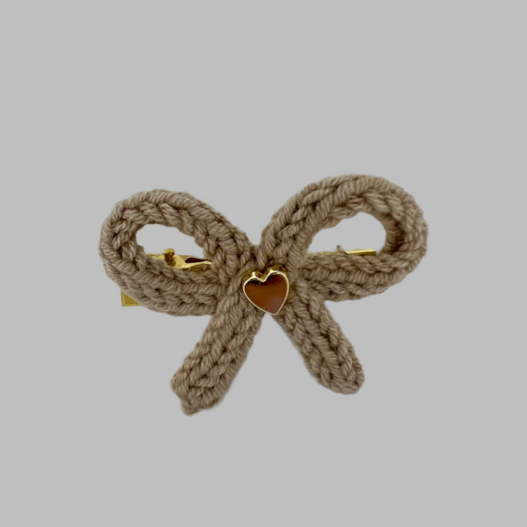 Handmade Crochet Bow Hair Clips