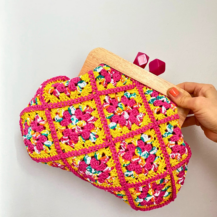 Hand Dyed Clutch bag