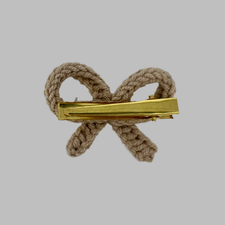 Handmade Crochet Bow Hair Clips