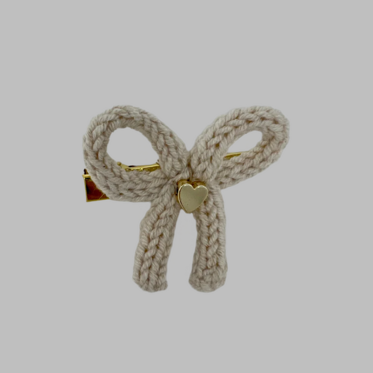 Handmade Crochet Bow Hair Clips