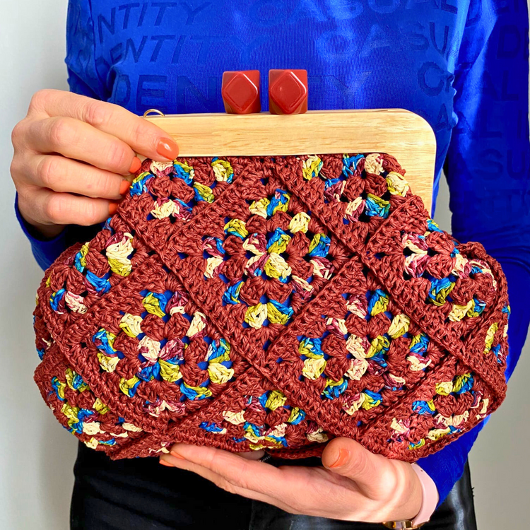 Hand Dyed Clutch bag