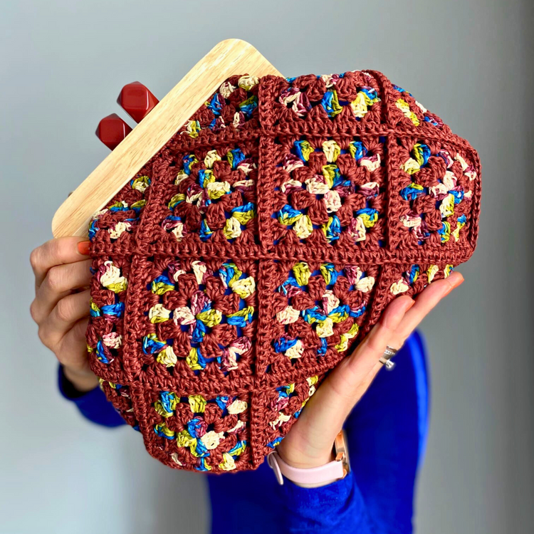 Hand Dyed Clutch bag