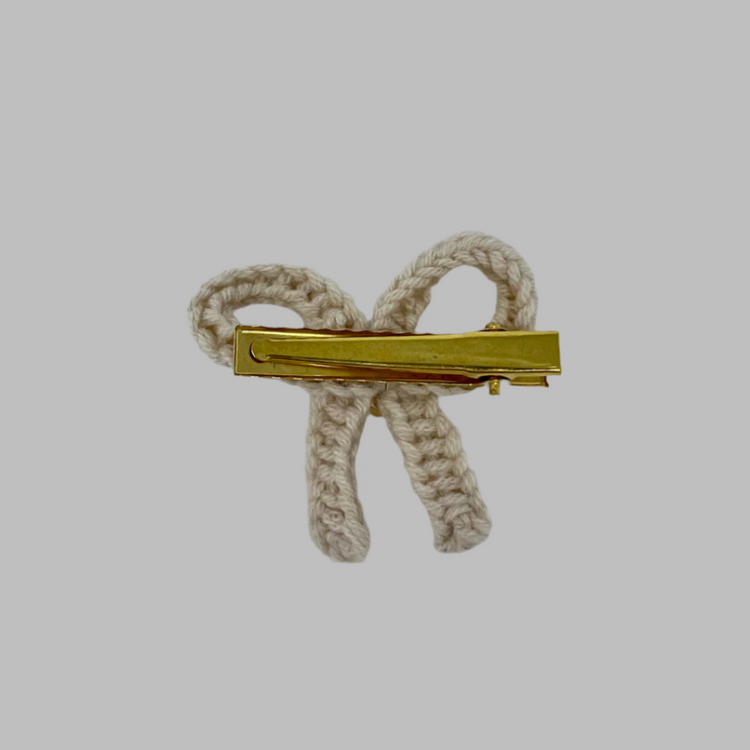 Handmade Crochet Bow Hair Clips