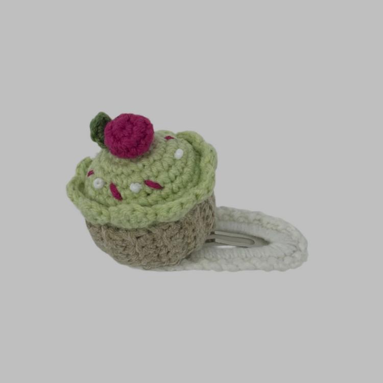 Cupcake Hair Clip
