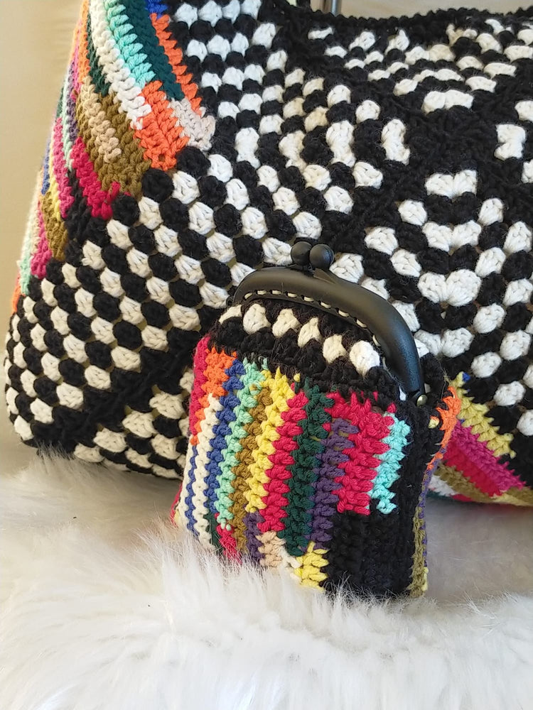 Pixel Bloom Shoulder Bag