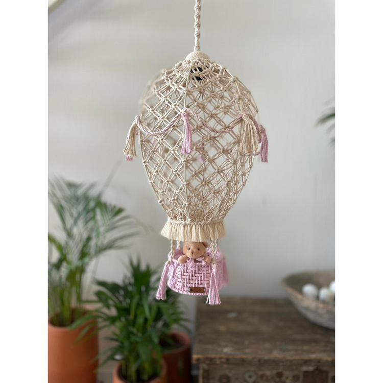 Macrame Hot Air Balloon Decor
