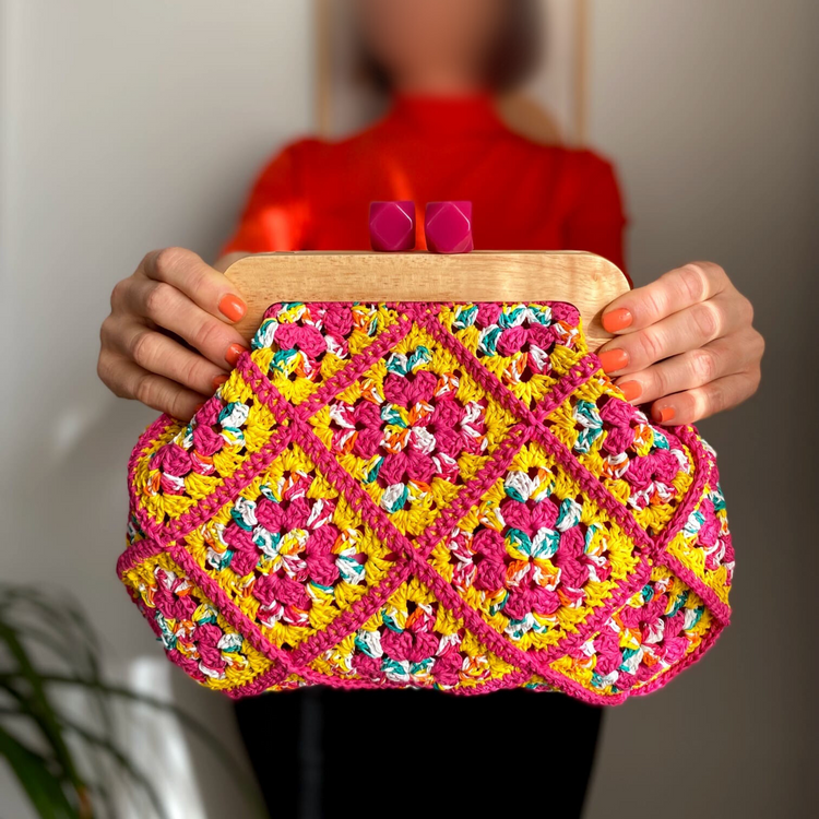 Hand Dyed Clutch bag