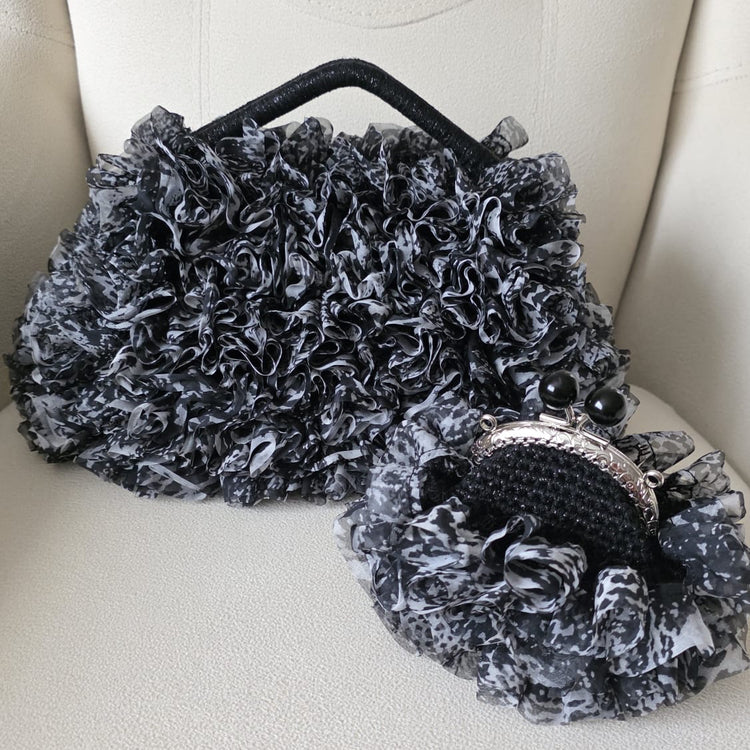 Ruffle Crochet Bag