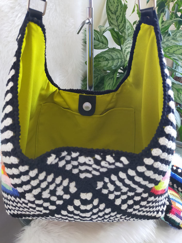 Pixel Bloom Shoulder Bag