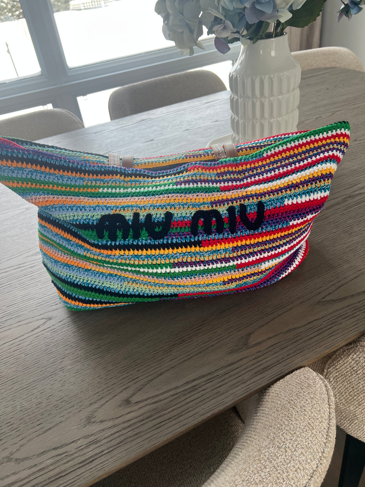 MiuMiu Inspired Oversized Crochet Tote