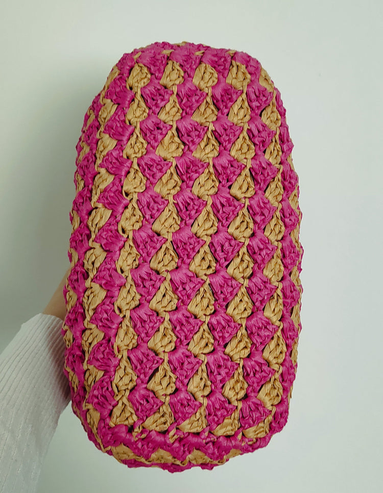 Sunny Stitched Crochet Purse