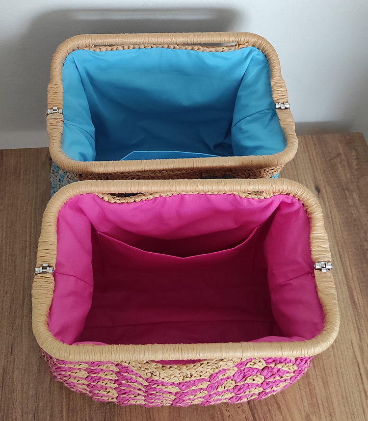 Sunny Stitched Crochet Purse