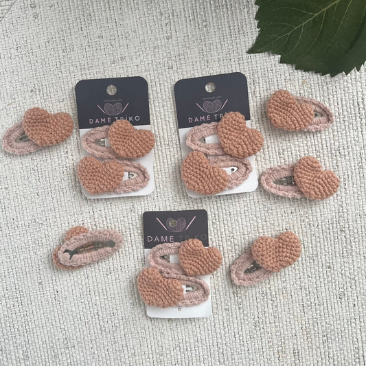 Soft Crochet Heart Snap