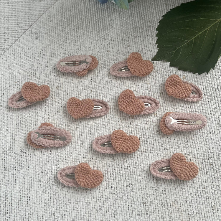 Soft Crochet Heart Snap
