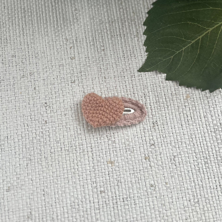 Soft Crochet Heart Snap