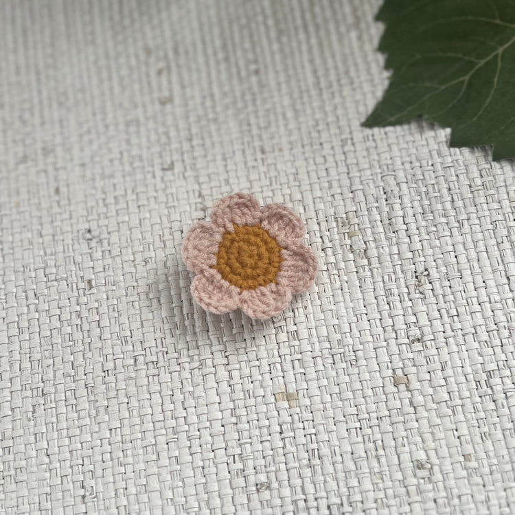 Handmade Crochet Daisy Hair Clips