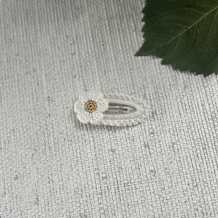 Crochet Flower Snap Clip