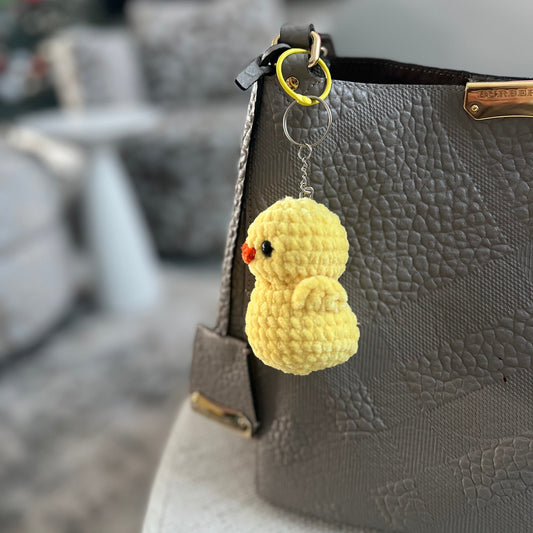 Crochet Duck Keychain