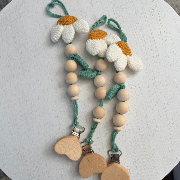 Daisy Bloom Pacifier Holder