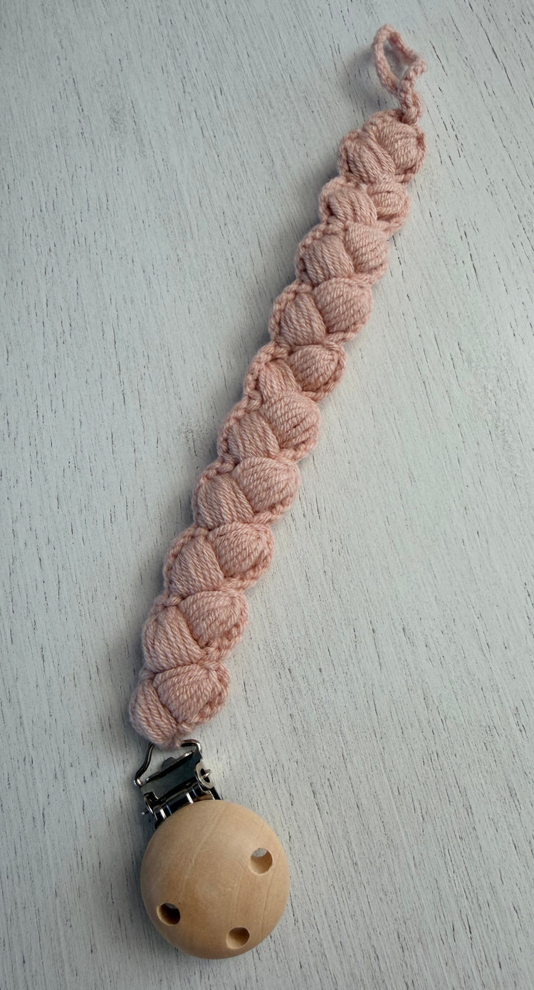 Soft Braid Pacifier Holder