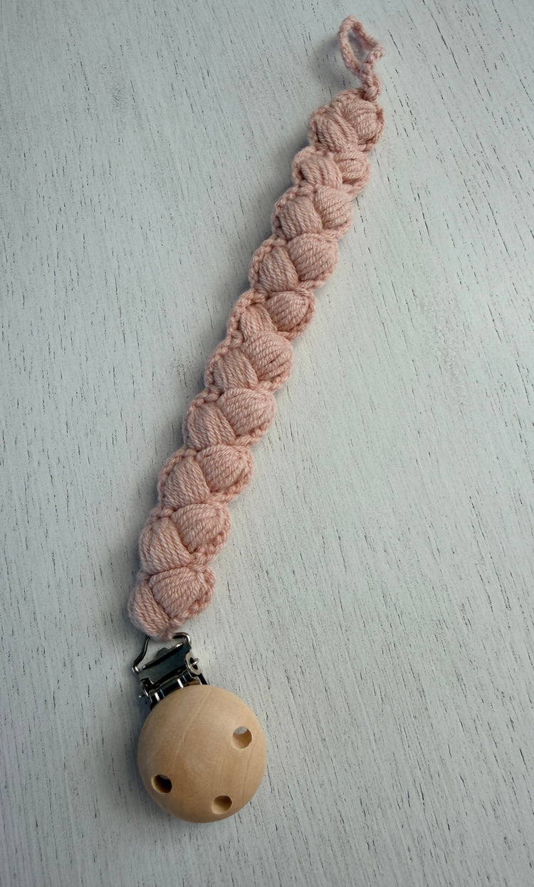 Soft Braid Pacifier Holder