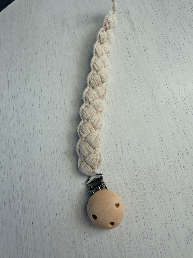 Soft Braid Pacifier Holder