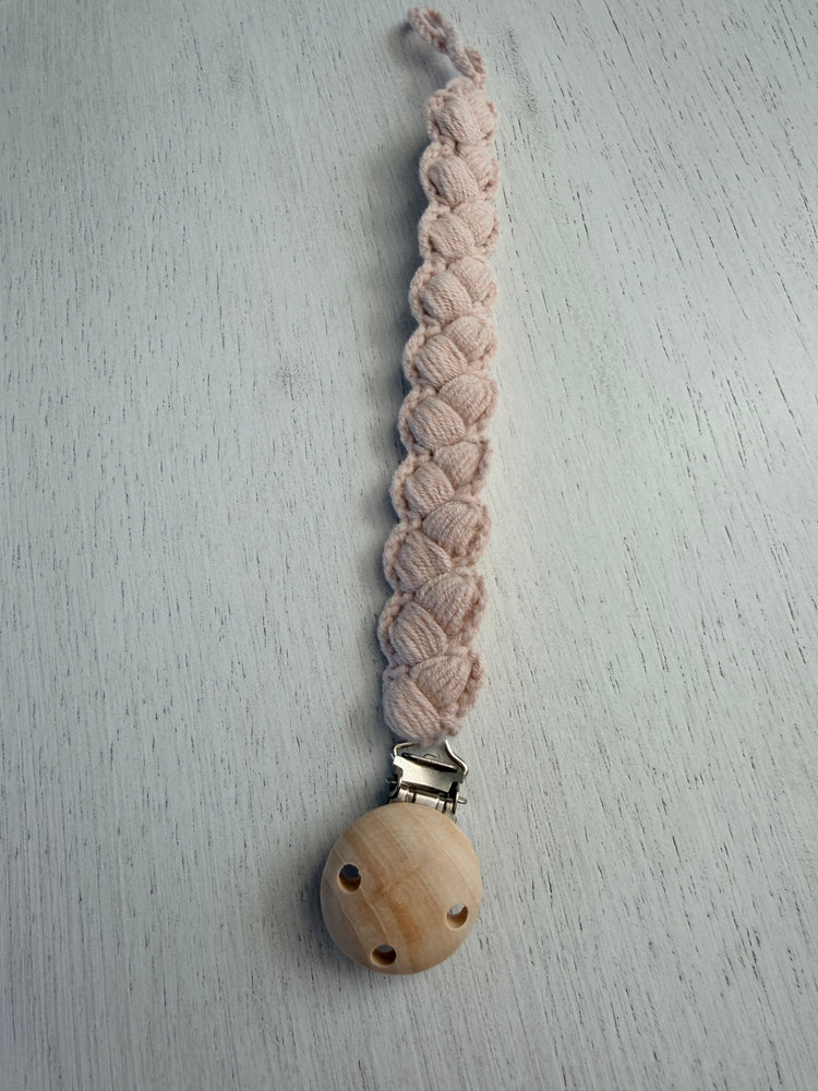 Soft Braid Pacifier Holder