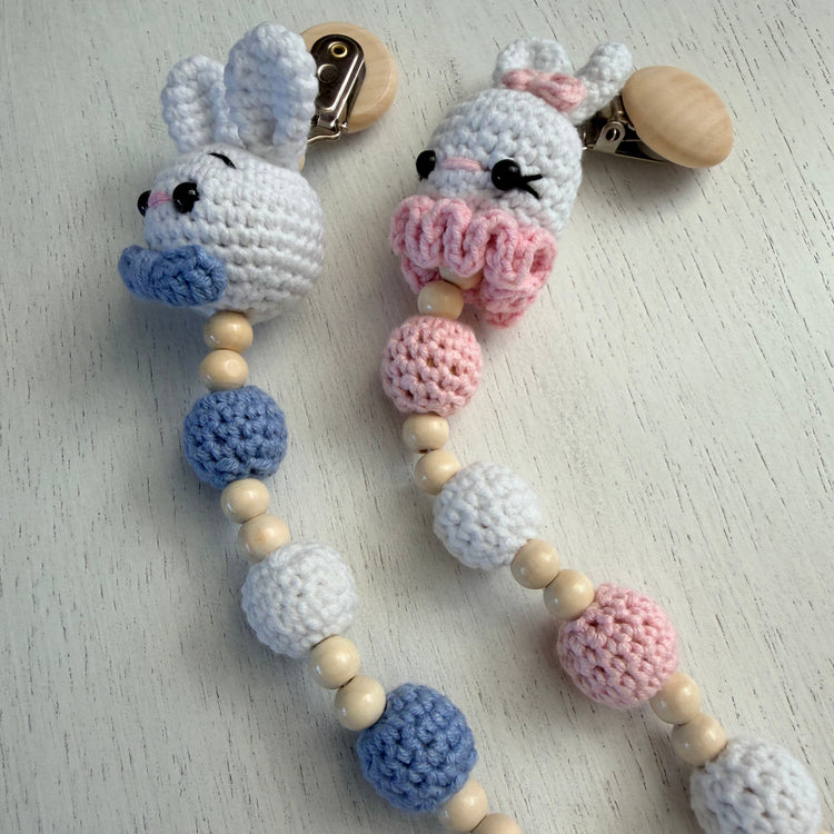 Handmade Crochet Pacifier Holder