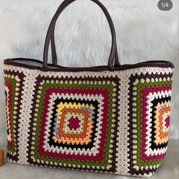 Crochet Large Tote Bag