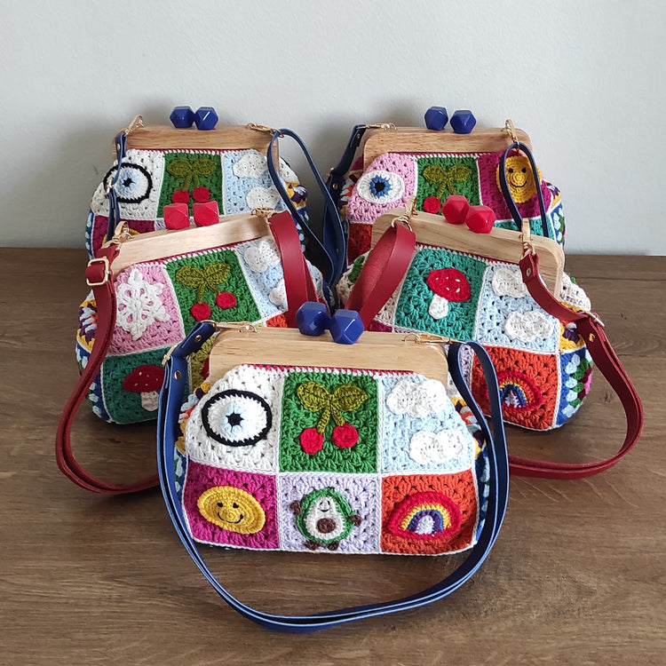 Handmade Crochet Purse Happy Patchwork