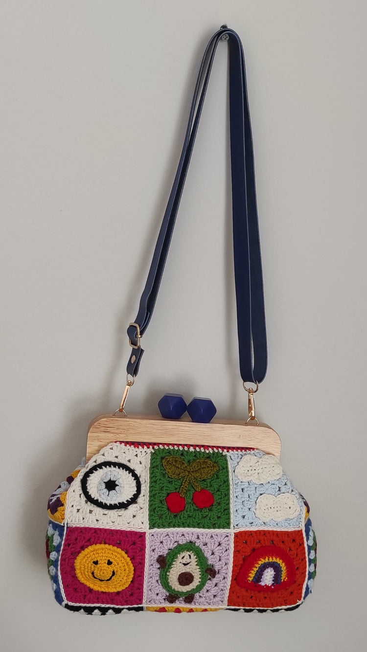 Handmade Crochet Purse Happy Patchwork
