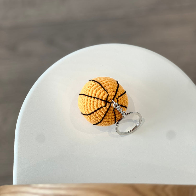 Crochet Basketball Keychain