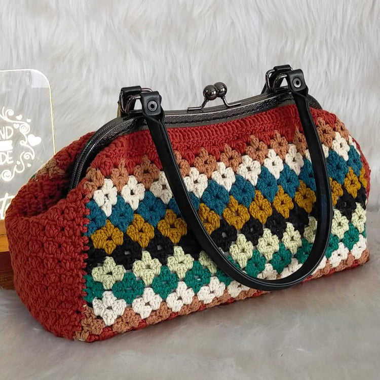 Crochet bag clutch bag