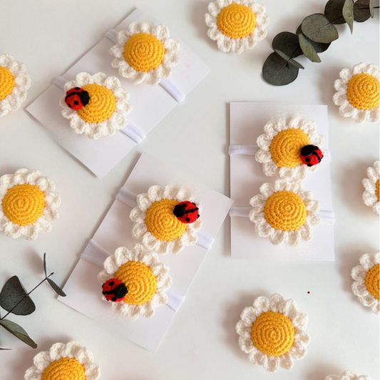 Daisy Flower Hair Tie