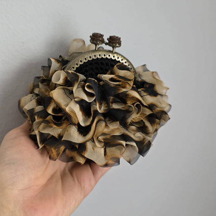 Ruffle Crochet Bag