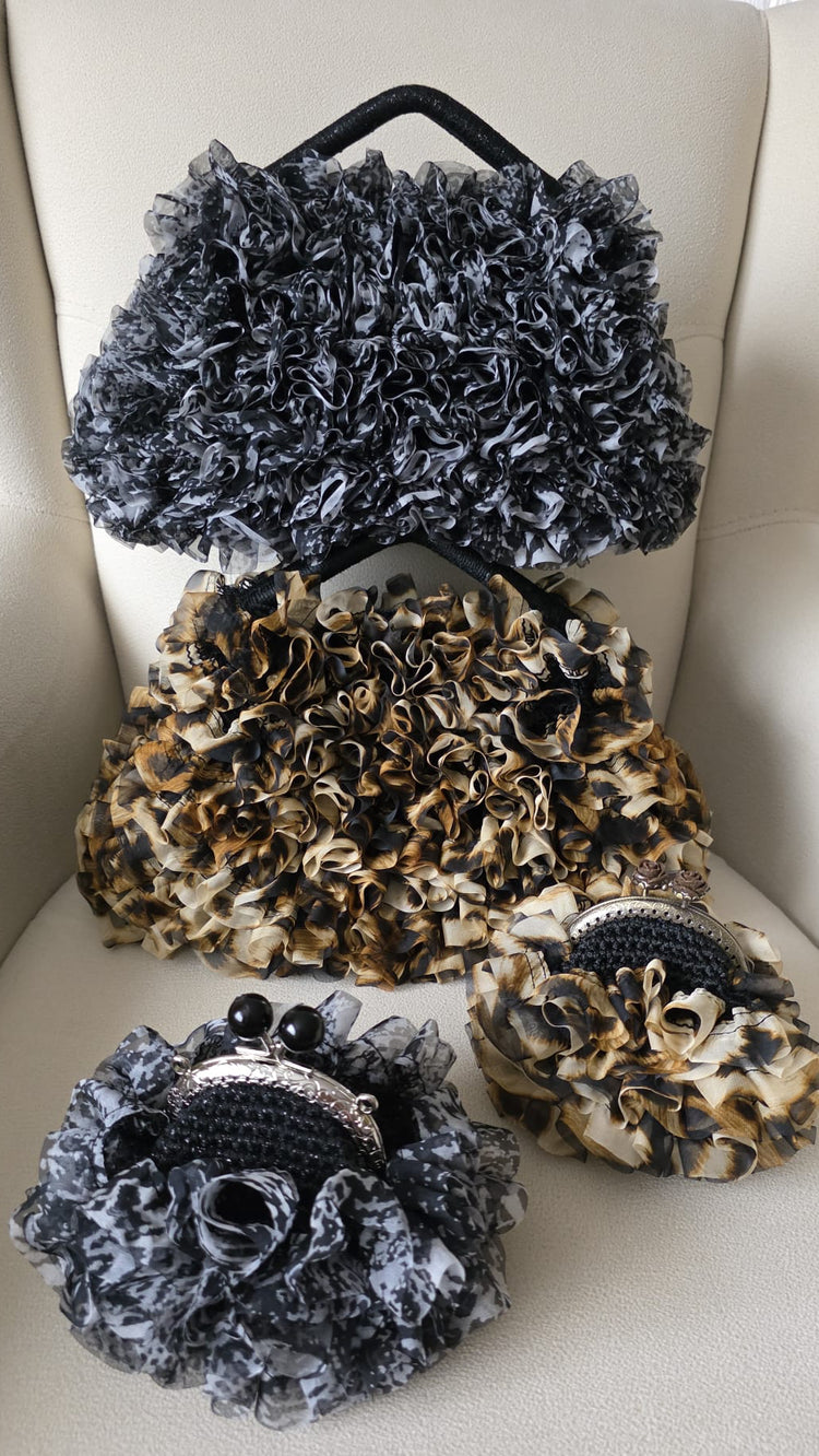 Ruffle Crochet Bag