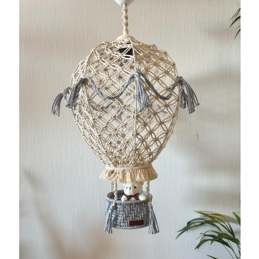 Macrame Hot Air Balloon Decor