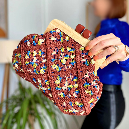 Hand Dyed Clutch bag