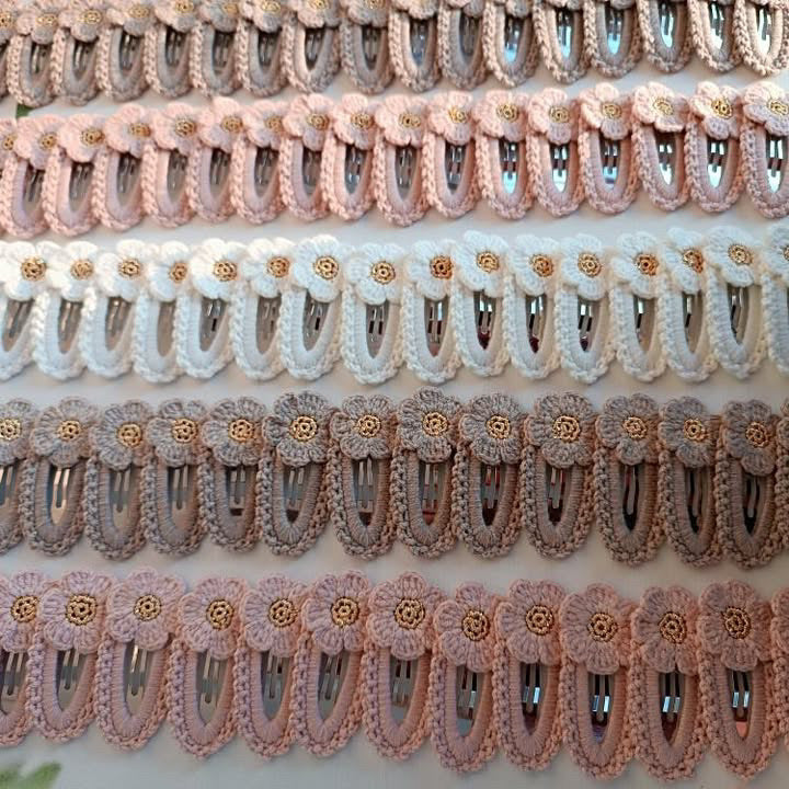 Crochet Flower Snap Clip