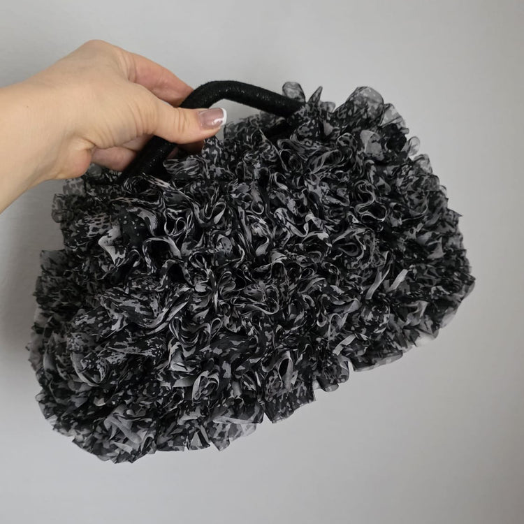 Ruffle Crochet Bag