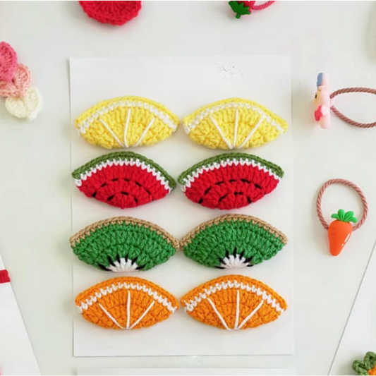 Crochet Fruit Hair Clip